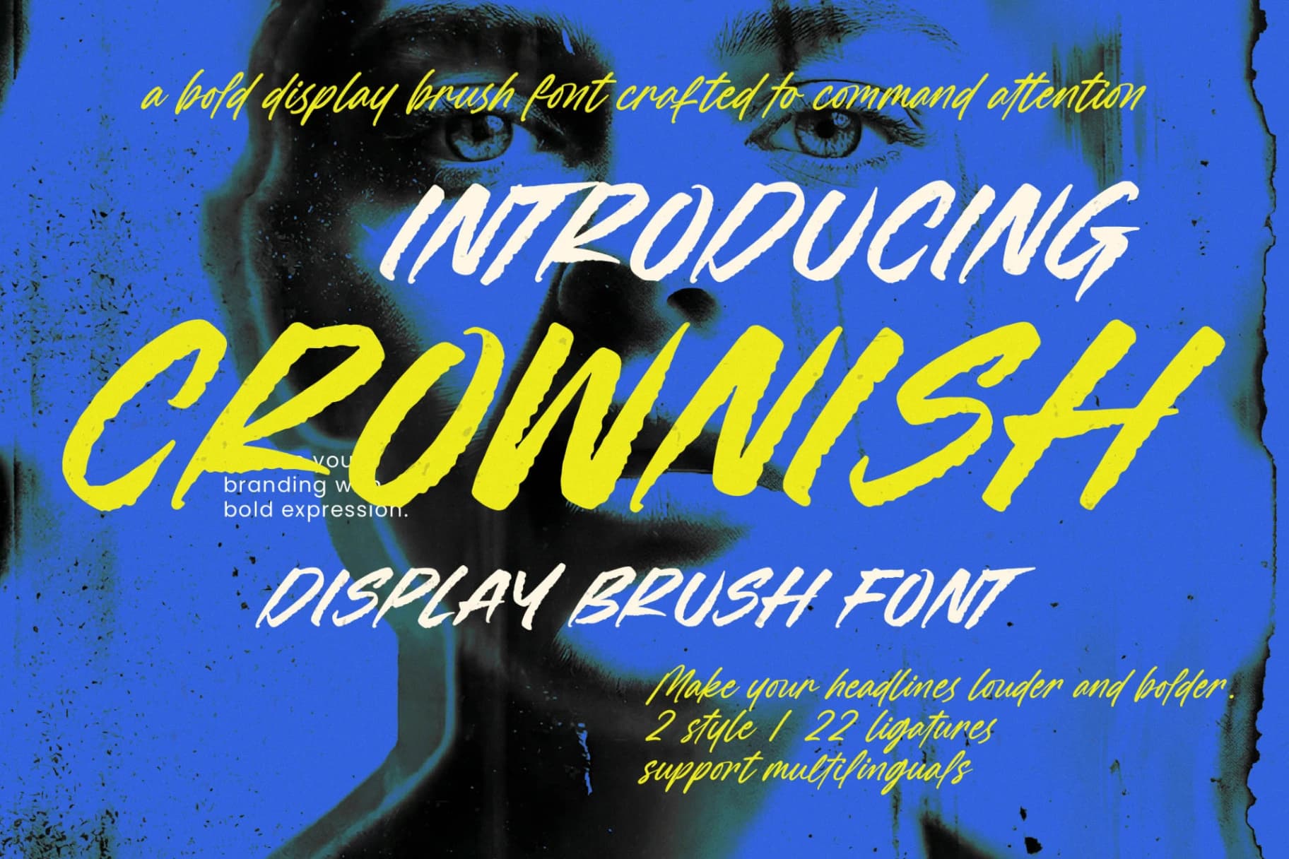 Preview 1 for Crownish - Display Brush Font