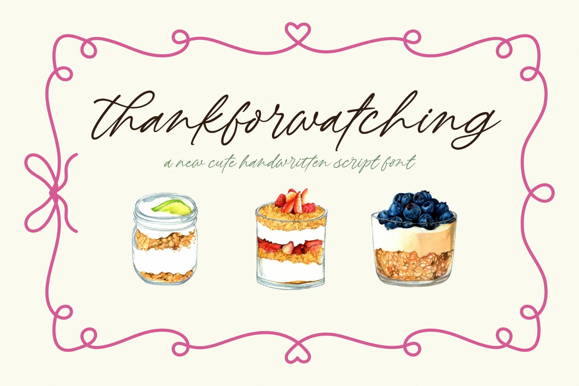 Preview 20 for Pinkie Wonderly - Cute Handwritten Script