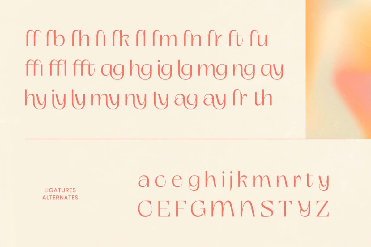 Smyth Kelagon - Elegant Thin Sans Serif font preview 15