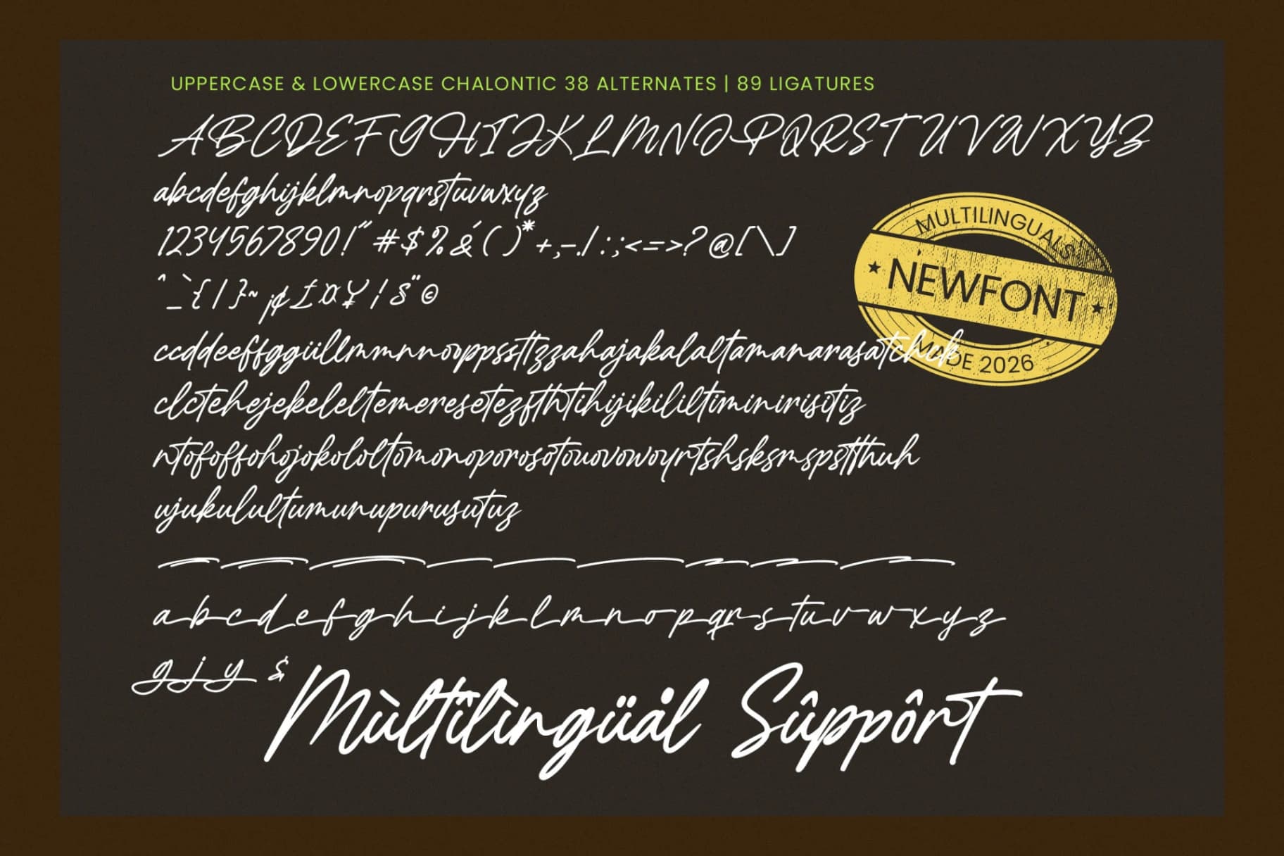 Preview 18 for Chalontic - Modern Handwritten Script Font