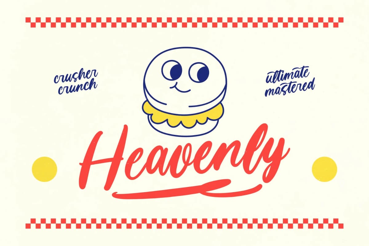 Monday Chitrus - Bold Handwritten font preview 6