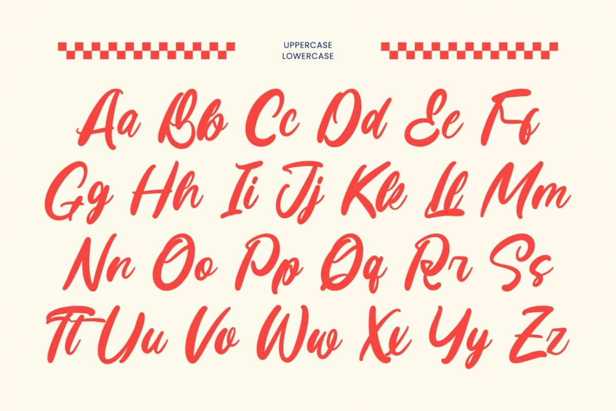 Monday Chitrus - Bold Handwritten font preview 11