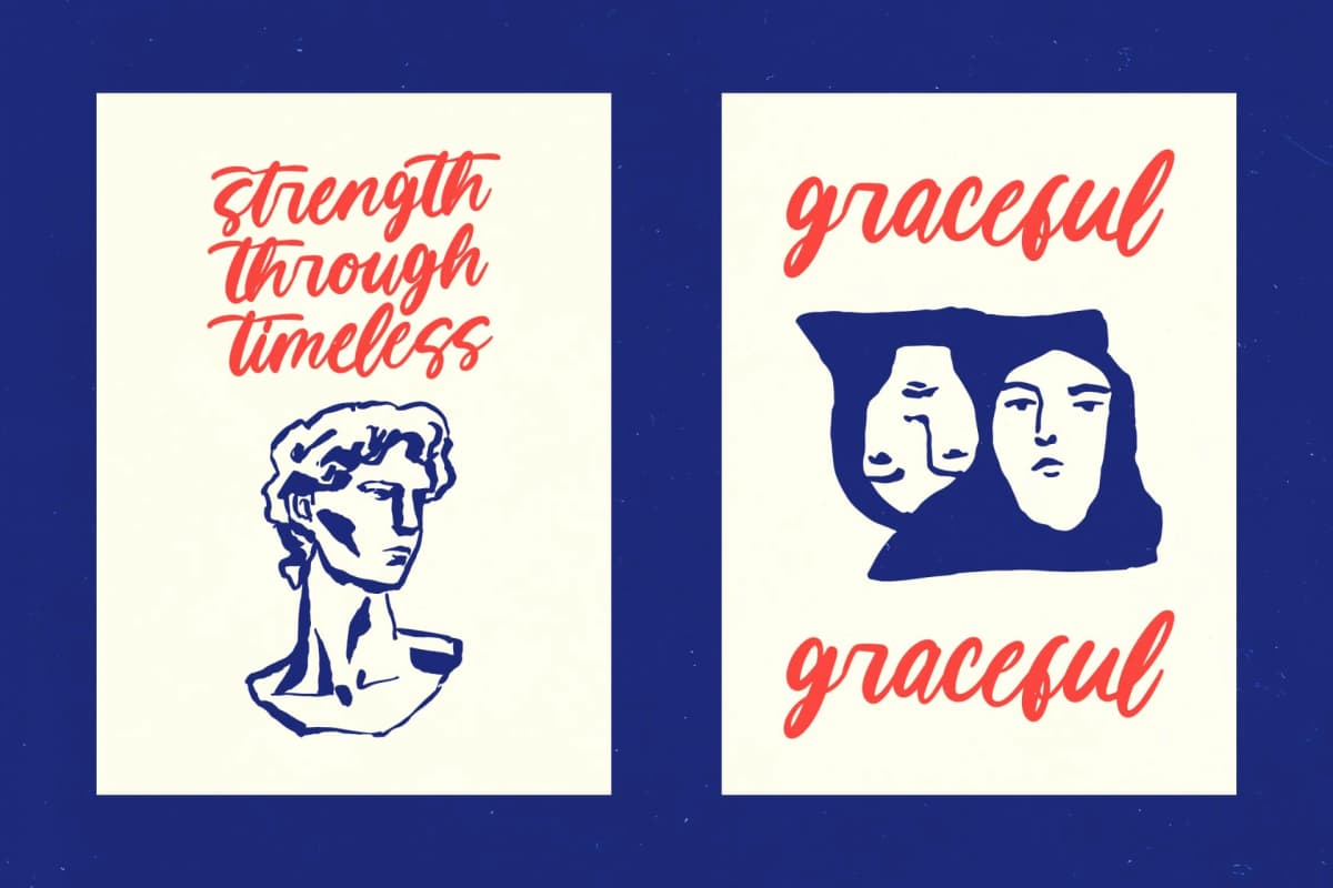 Monday Chitrus - Bold Handwritten font preview 12