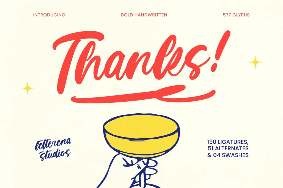 Monday Chitrus - Bold Handwritten font preview 20