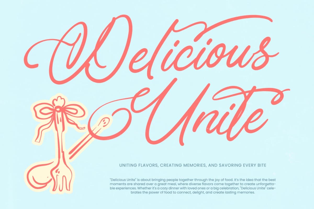 Akmelyn Beridge - Bold Calligraphy Font font preview 3