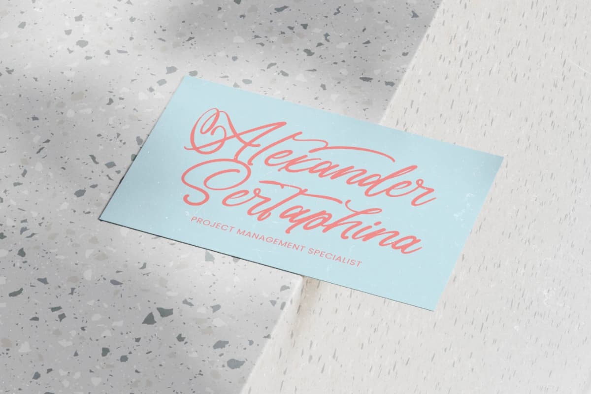 Akmelyn Beridge - Bold Calligraphy Font font preview 13