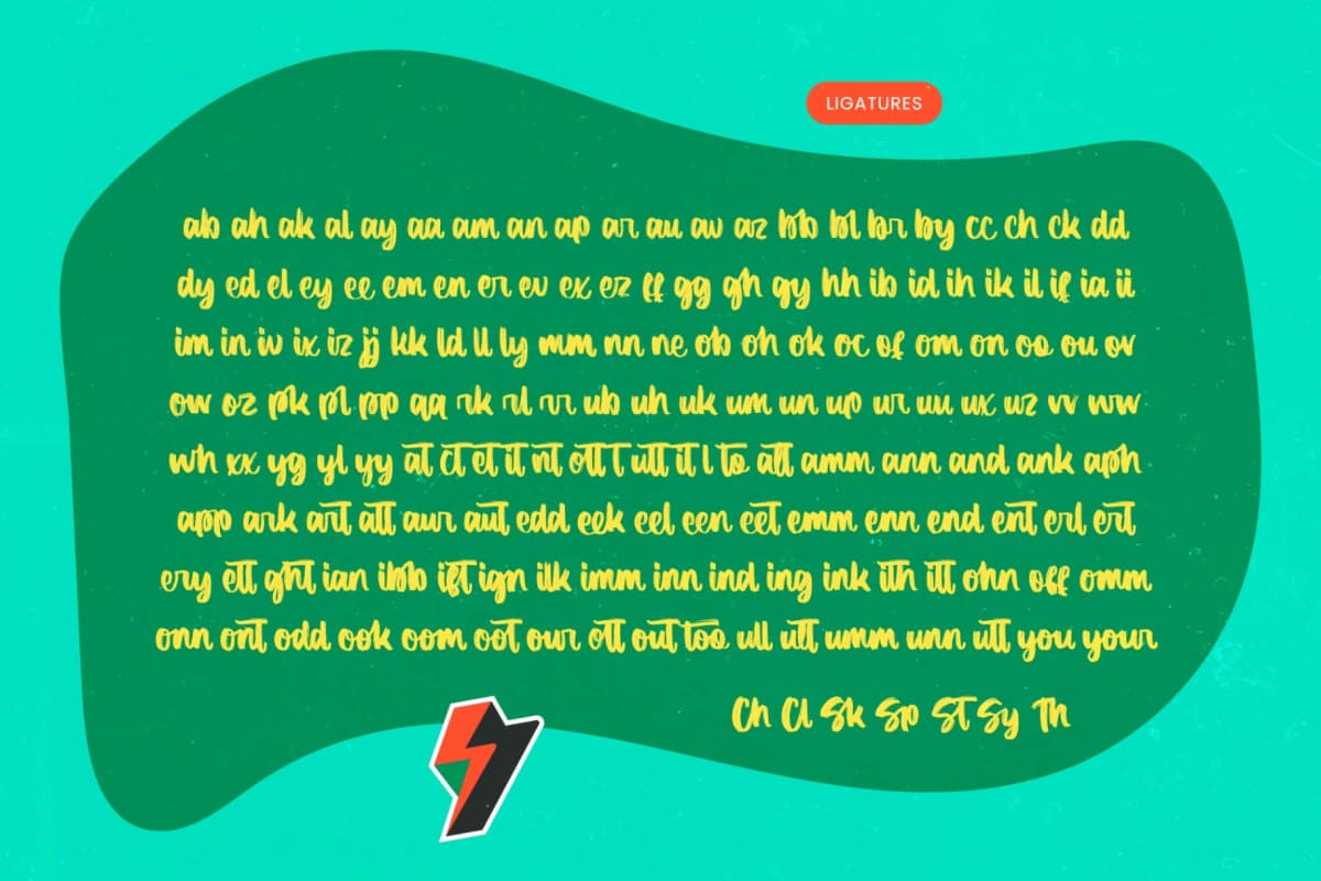Manlight Sectarin- Modern Brush Font font preview 17