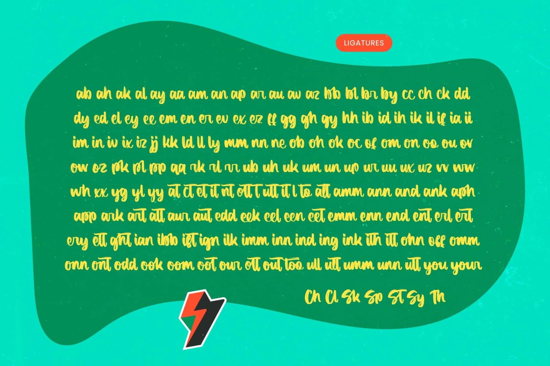Preview 17 for Manlight Sectarin- Modern Brush Font