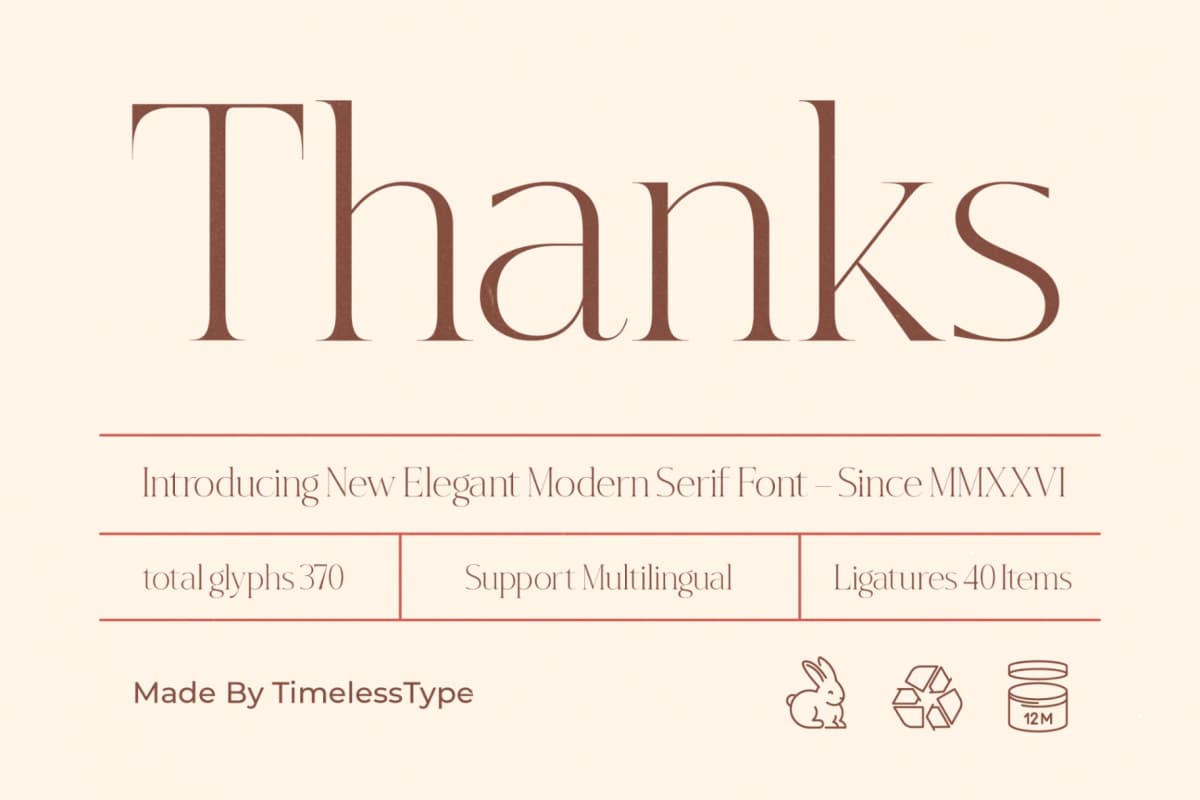 Hekgest - Elegant Modern Serif Font font preview 20
