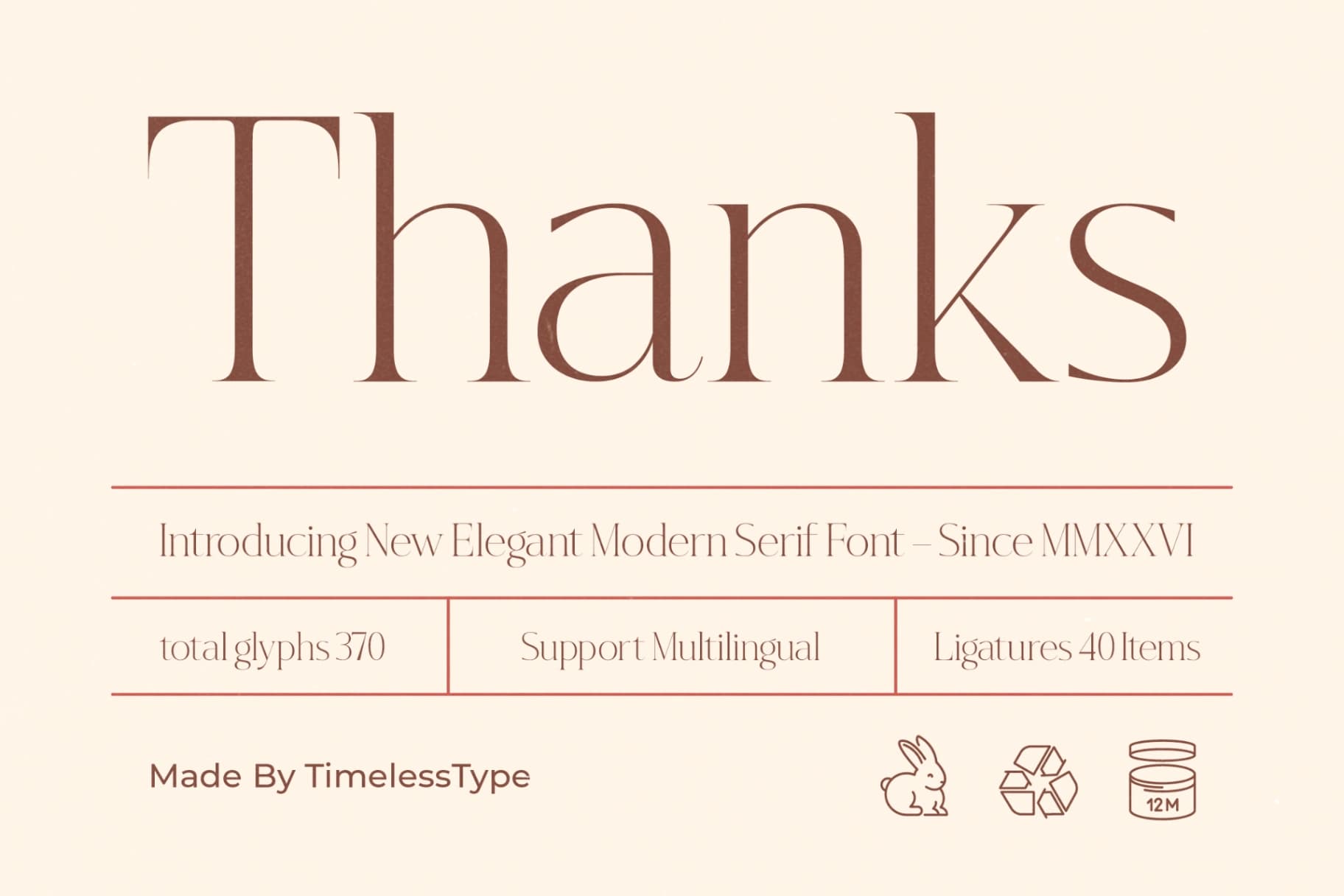 Preview 20 for Hekgest - Elegant Modern Serif Font