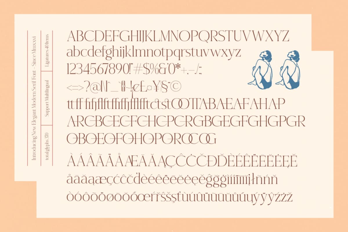 Hekgest - Elegant Modern Serif Font font preview 19
