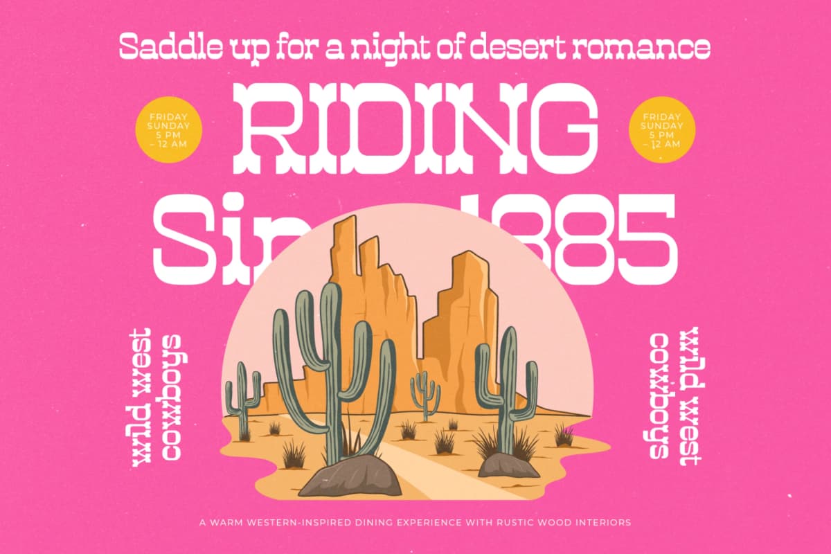 Westkind - Modern Western Slab Serif font preview 6