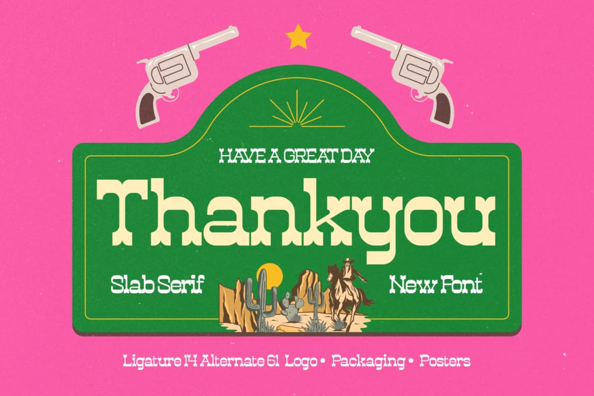 Westkind - Modern Western Slab Serif font preview 20