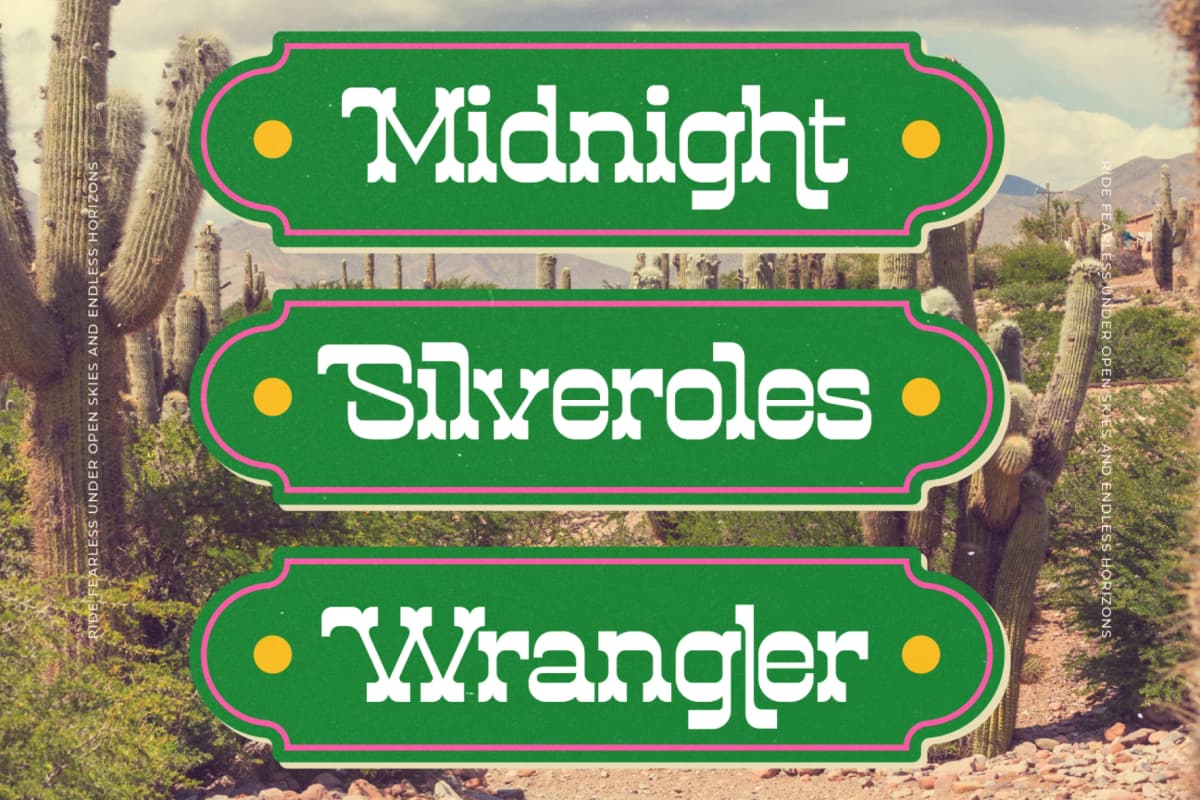 Westkind - Modern Western Slab Serif font preview 8