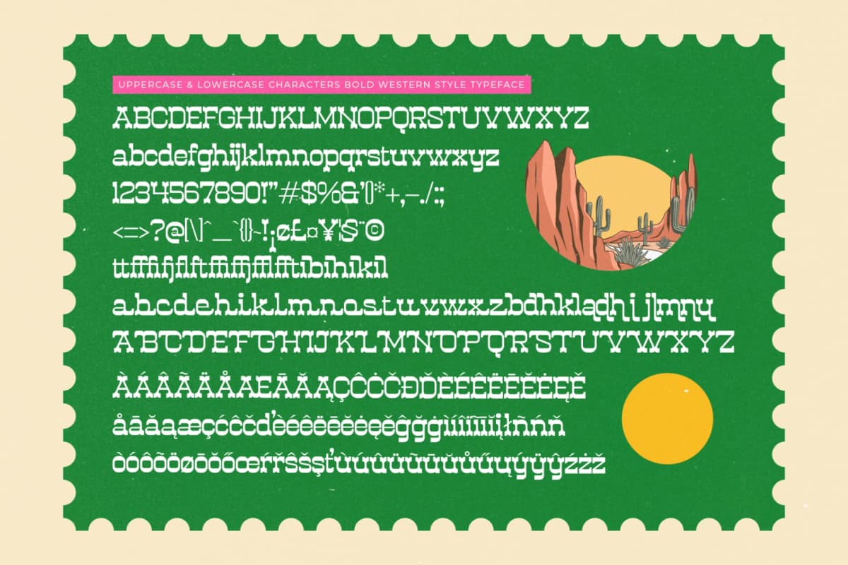 Westkind - Modern Western Slab Serif font preview 19