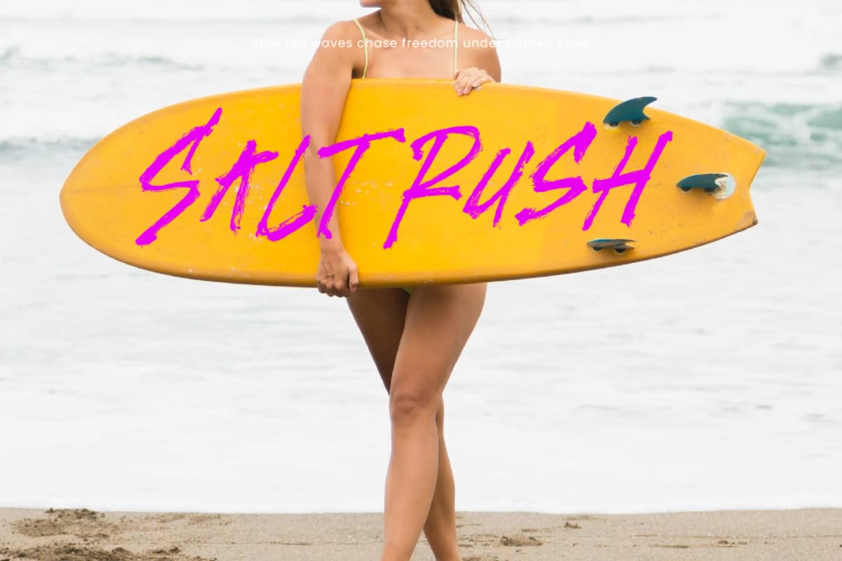 Scarletis - Rough Calligraphy Style Font font preview 5