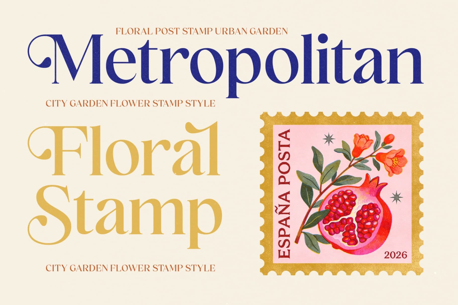 Preview 9 for Holiday Sunset - Elegant Display Serif Font