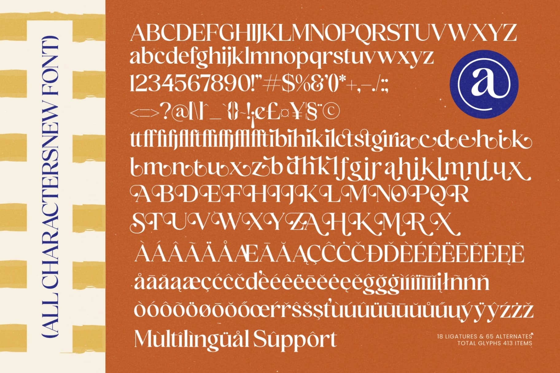 Preview 17 for Holiday Sunset - Elegant Display Serif Font