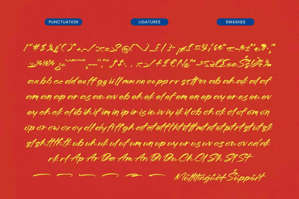 Bahery Stankif - Modern Brush Font font preview 18