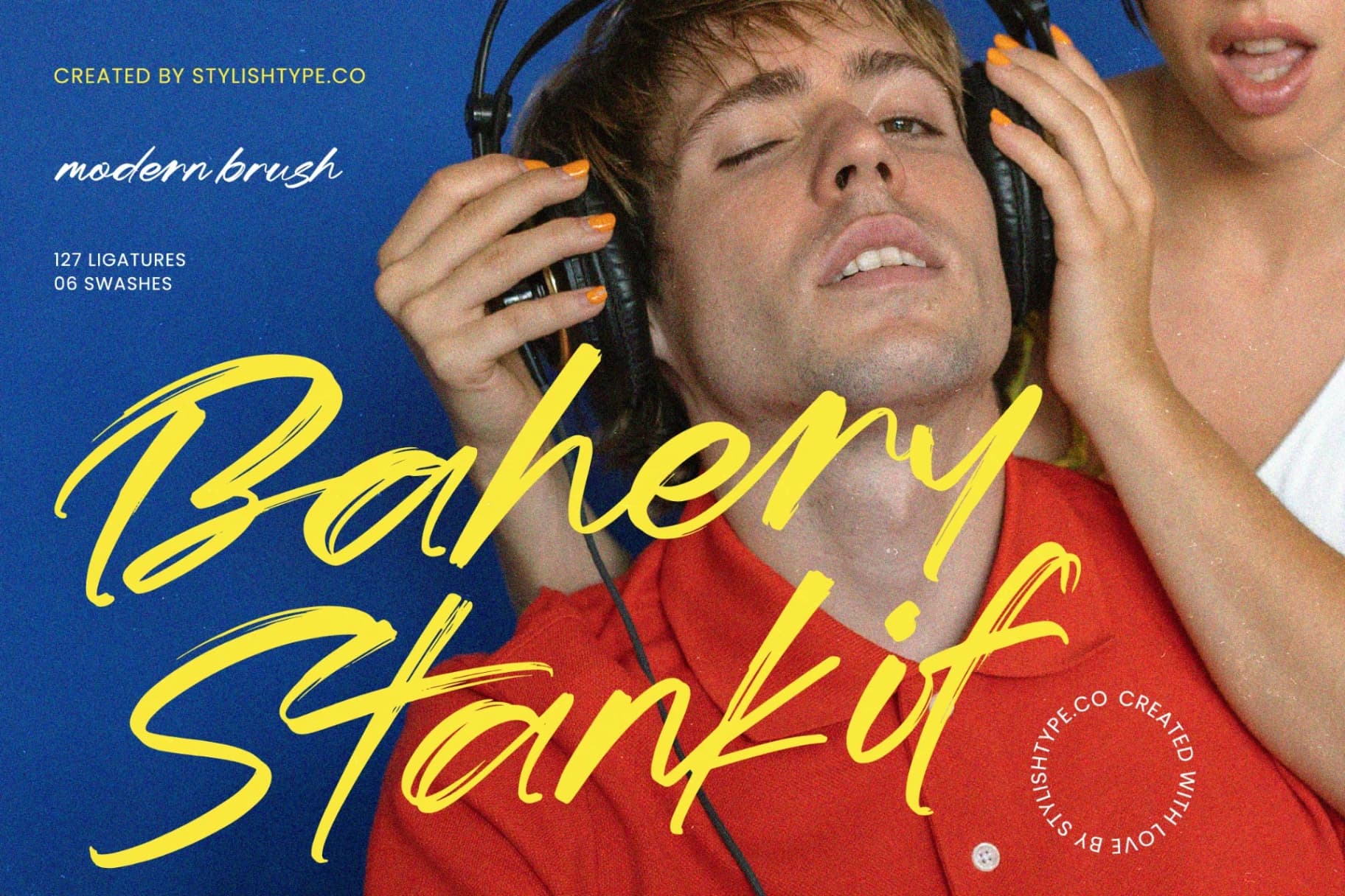 Preview of Bahery Stankif - Modern Brush Font font