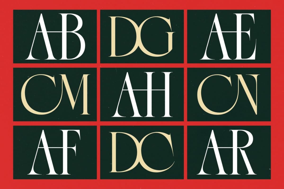 Gradneght - Modern Display Serif font preview 16
