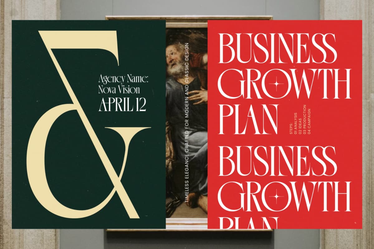 Gradneght - Modern Display Serif font preview 17