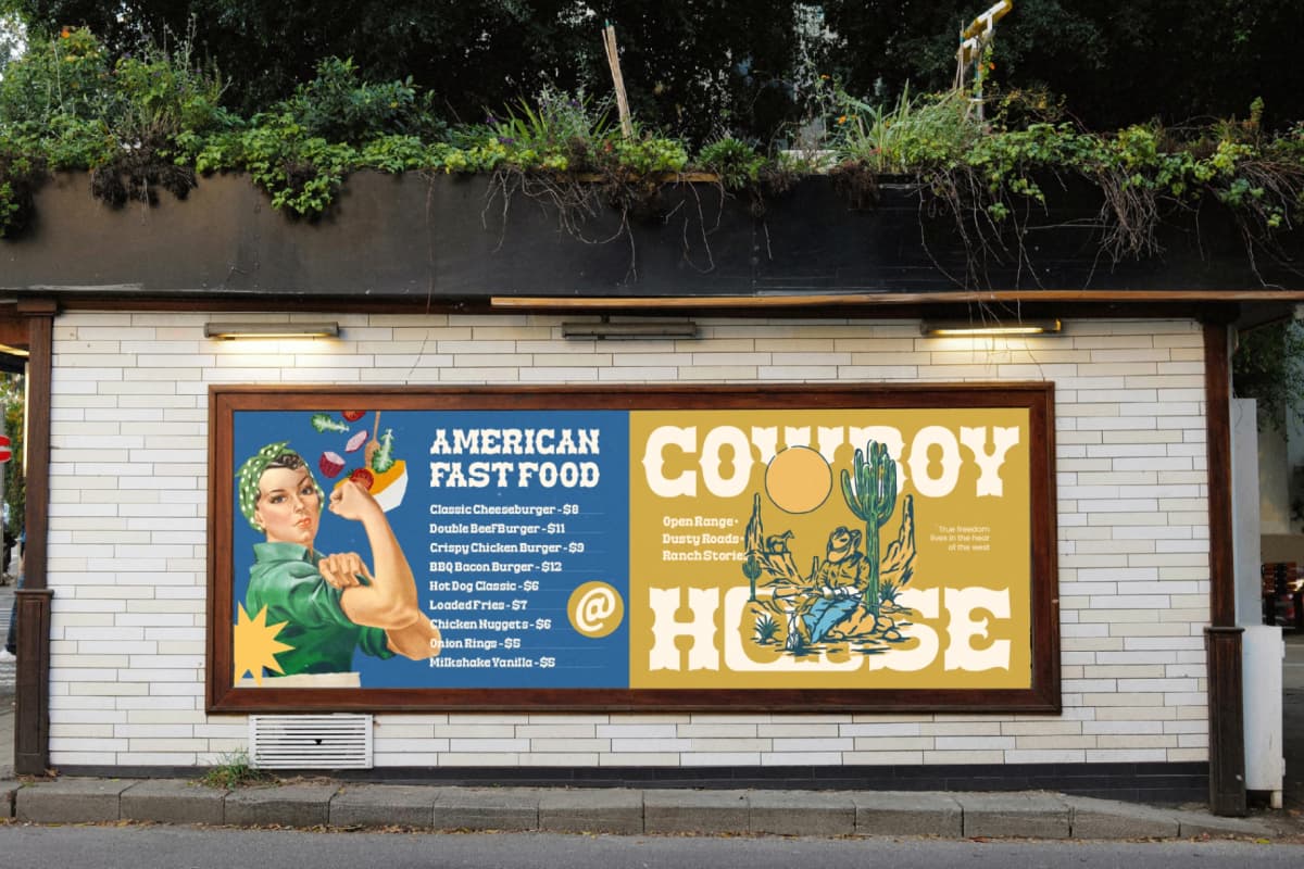 Brokense Cowboy - Western Slab Serif Display font preview 14