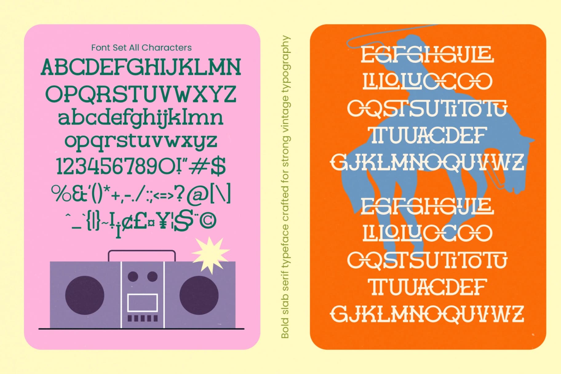 Preview 17 for Gatius Rodeo - Vintage Slab Serif Font