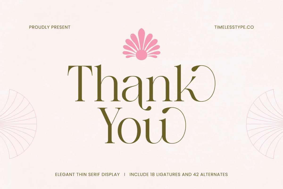 Bagvan Anstic - Eleghant Thin Serif font preview 20