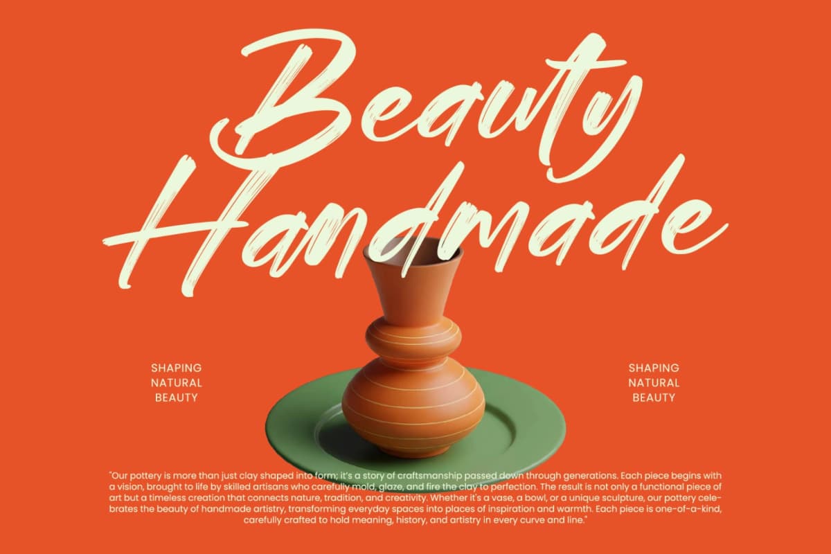 Bonats Restorty - Bold Brush Font font preview 18