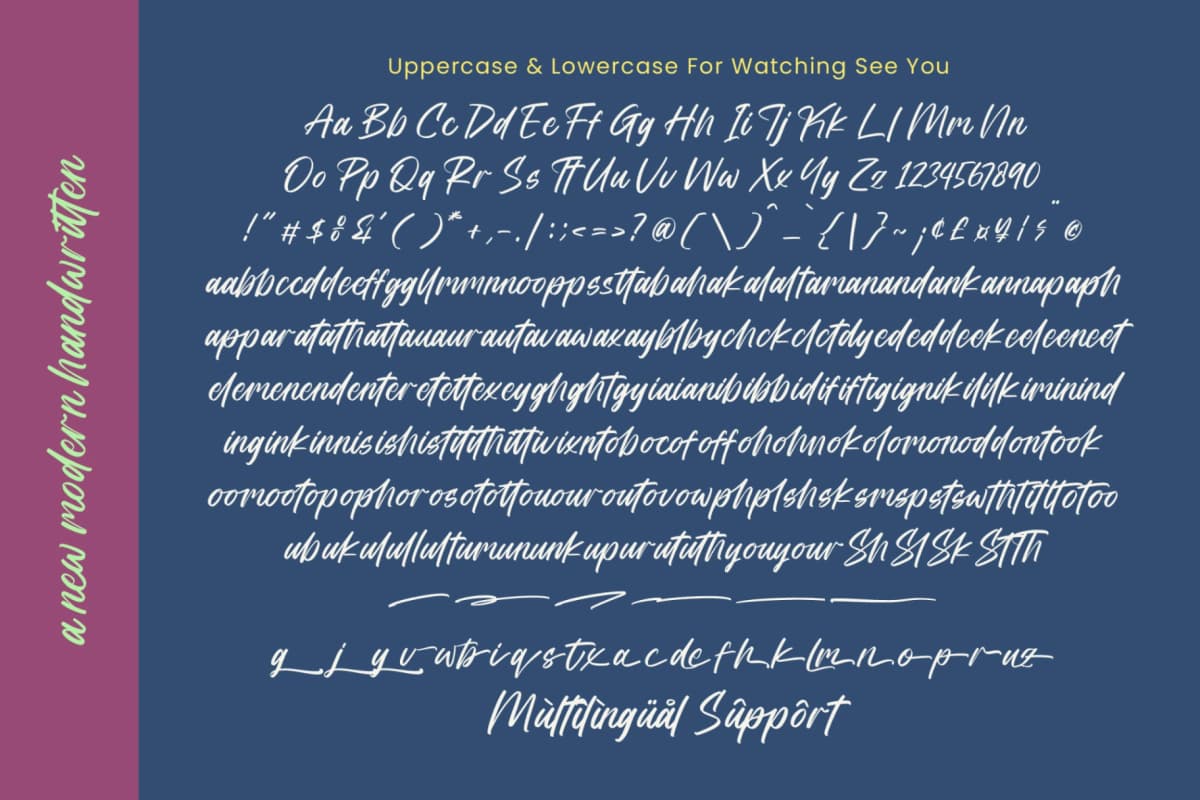April Pearl - New Modern Handwritten font preview 18