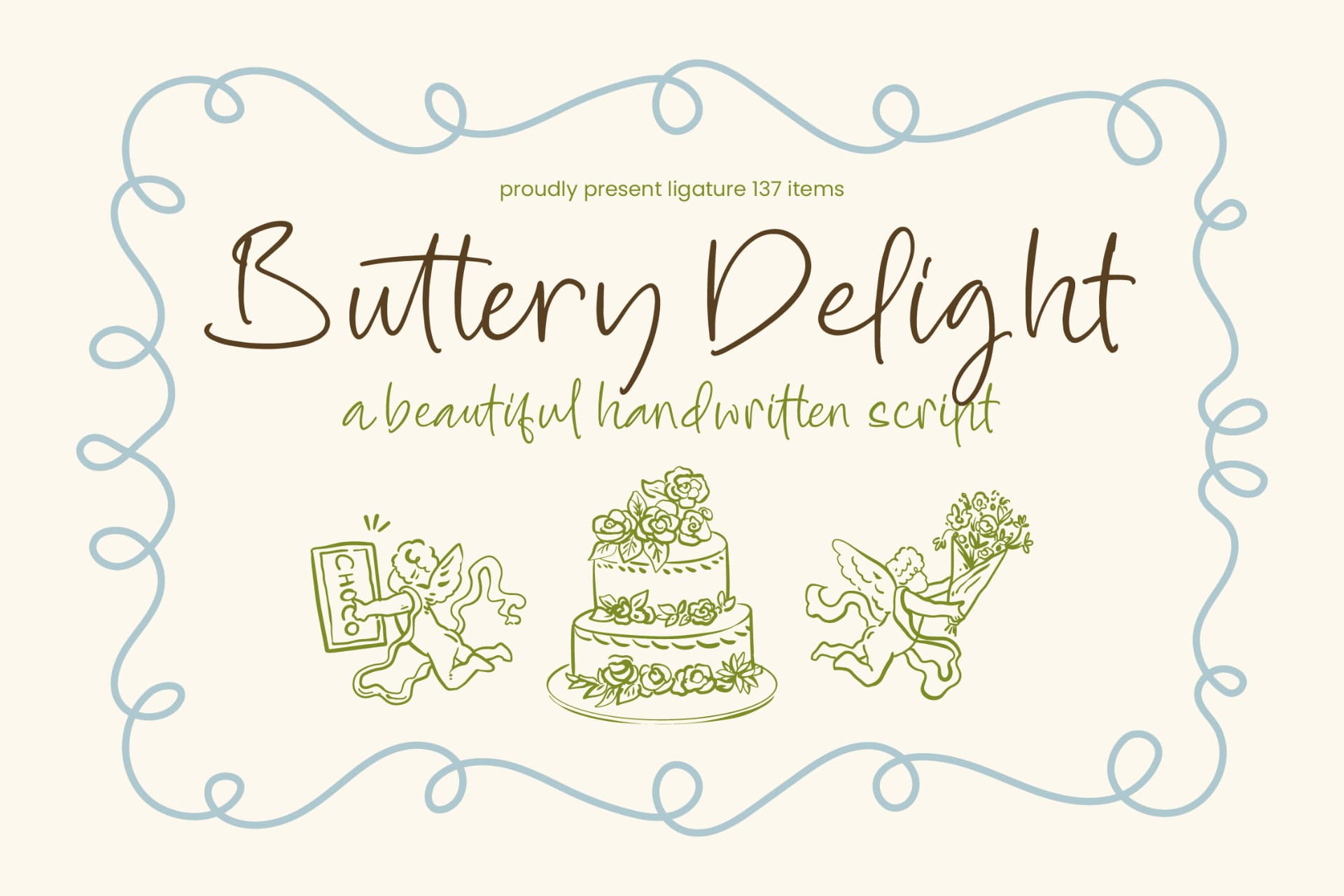 Preview of Buttery Delight - Beautiful Handwritten Script font