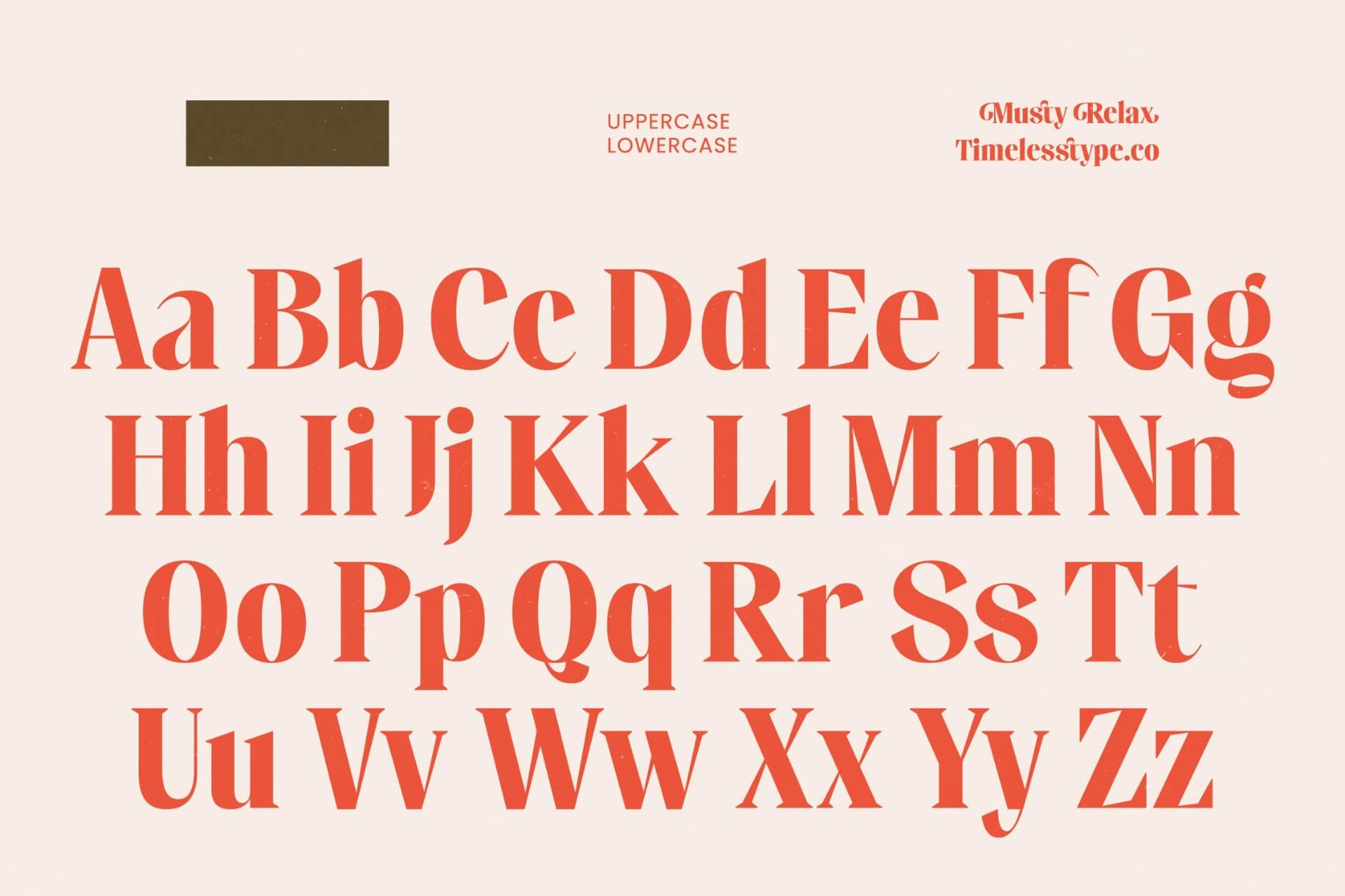 Preview 13 for Musty Relax - Modern Display Serif Font