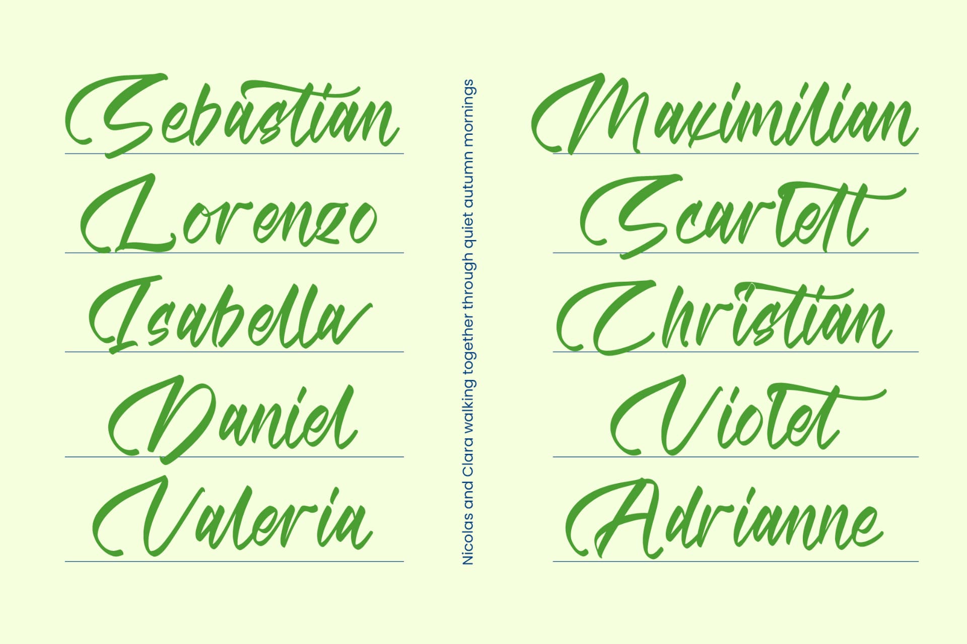 Preview 17 for Matchengis - Brush Handwritten Font
