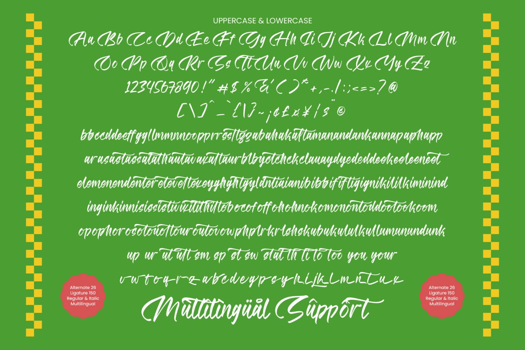 Preview 18 for Matchengis - Brush Handwritten Font