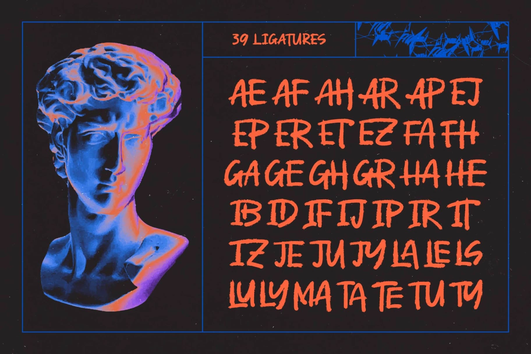 Preview 12 for Broken Systems – Display Brush Font
