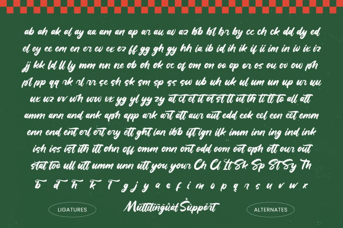 Preview 19 for Runing Squad - Bold Brush Script