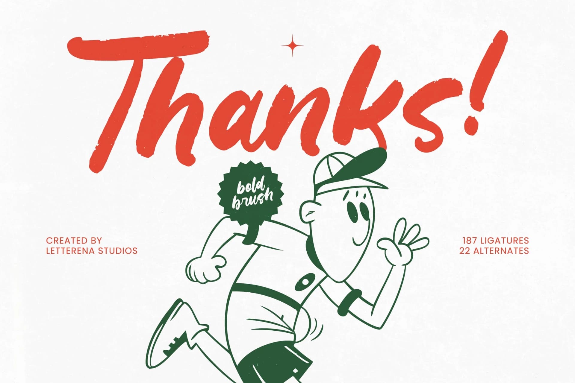 Preview 20 for Runing Squad - Bold Brush Script