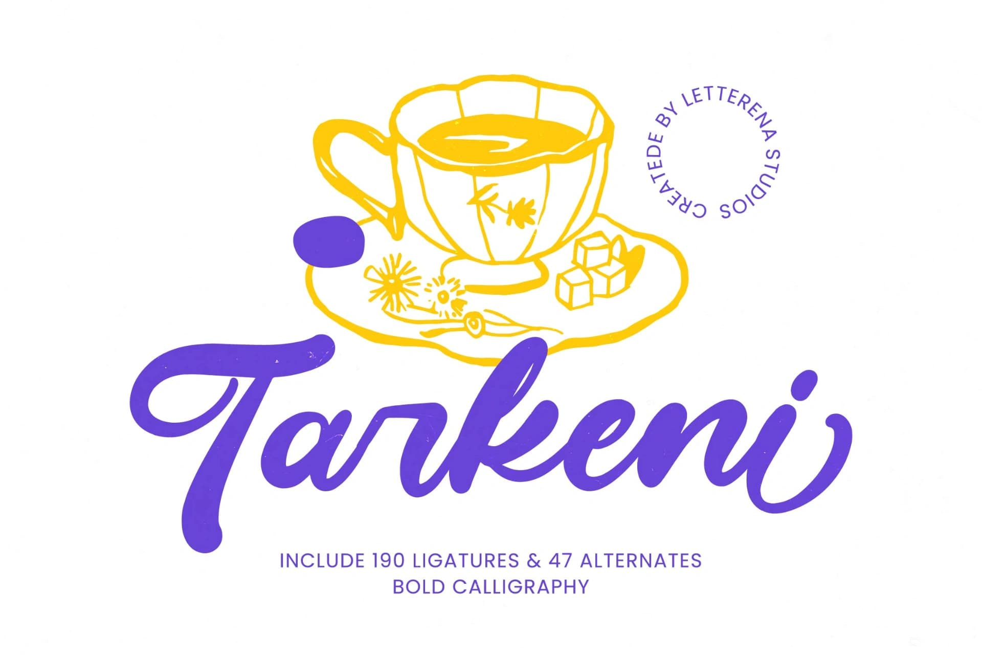 Preview 1 for Tarkeni - Bold Calligraphy Font