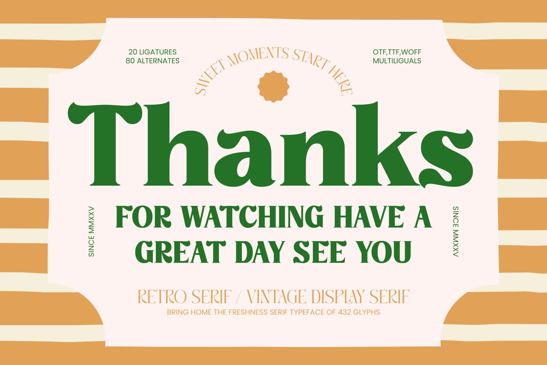 Preview 20 for Misago Sweet - Retro Serif Vintage Display Font