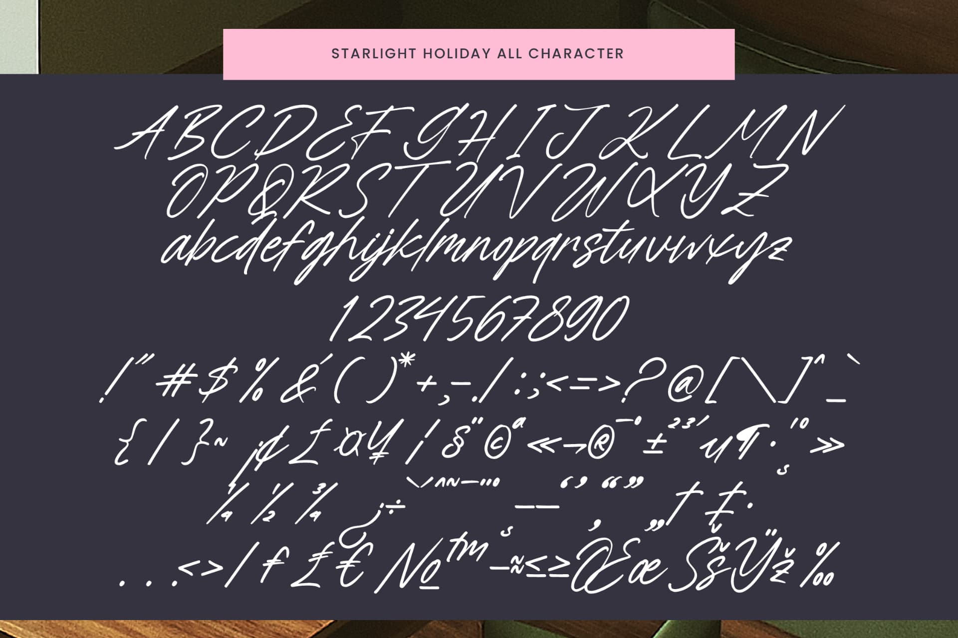Preview 10 for Starlight Holiday - Modern Handwritten Font