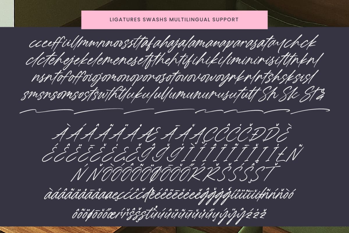 Preview 15 for Starlight Holiday - Modern Handwritten Font