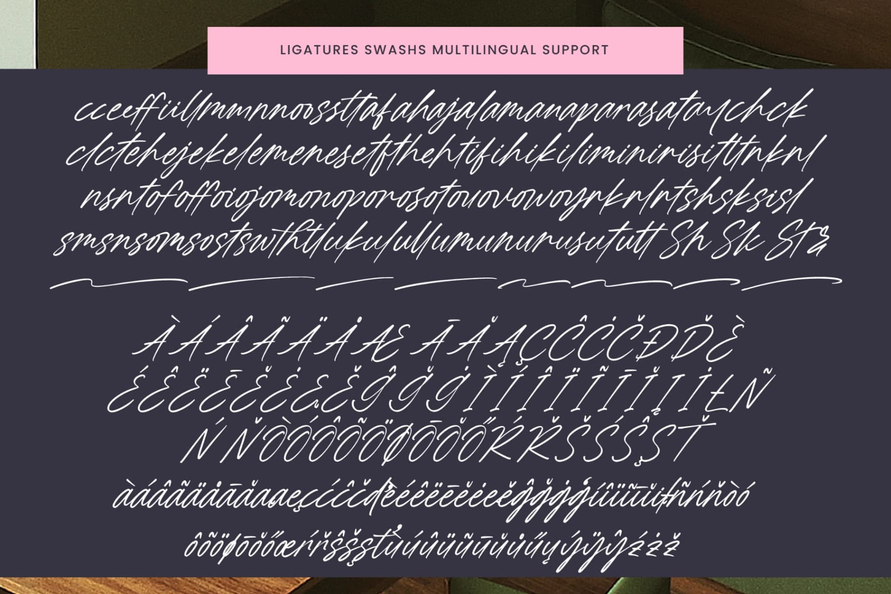 Preview 15 for Starlight Holiday - Modern Handwritten Font