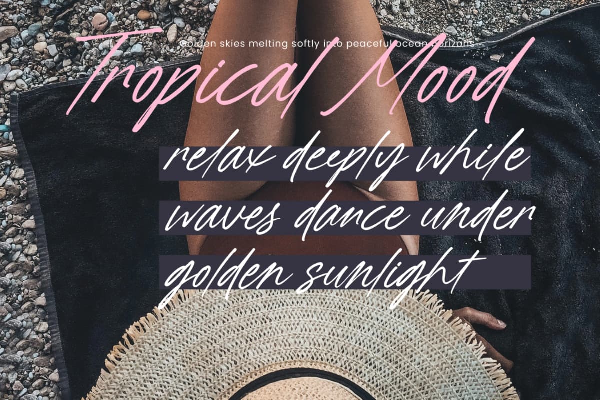 Preview 13 for Starlight Holiday - Modern Handwritten Font