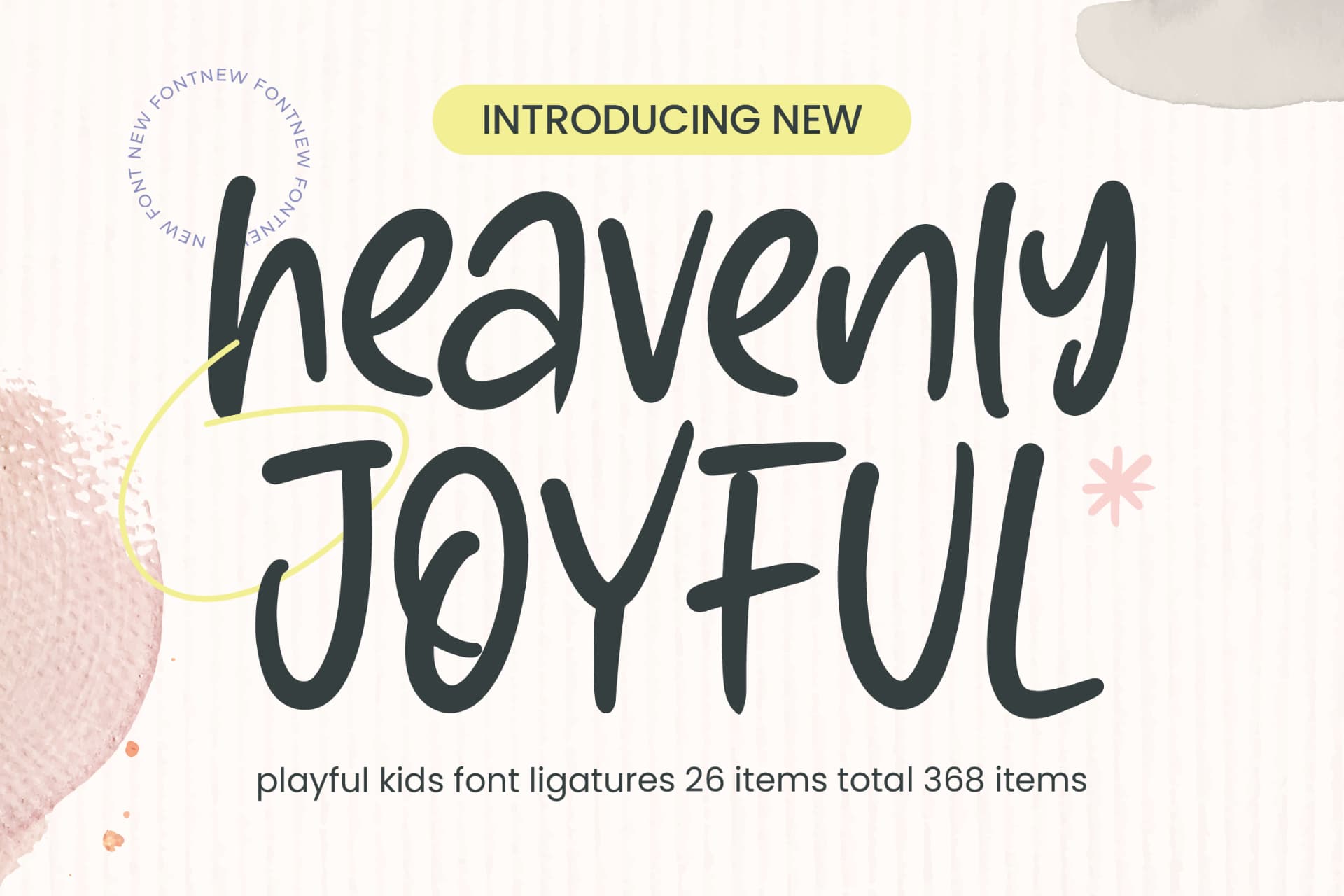 Preview of Heavenly Joyful - Playful Kids Font font