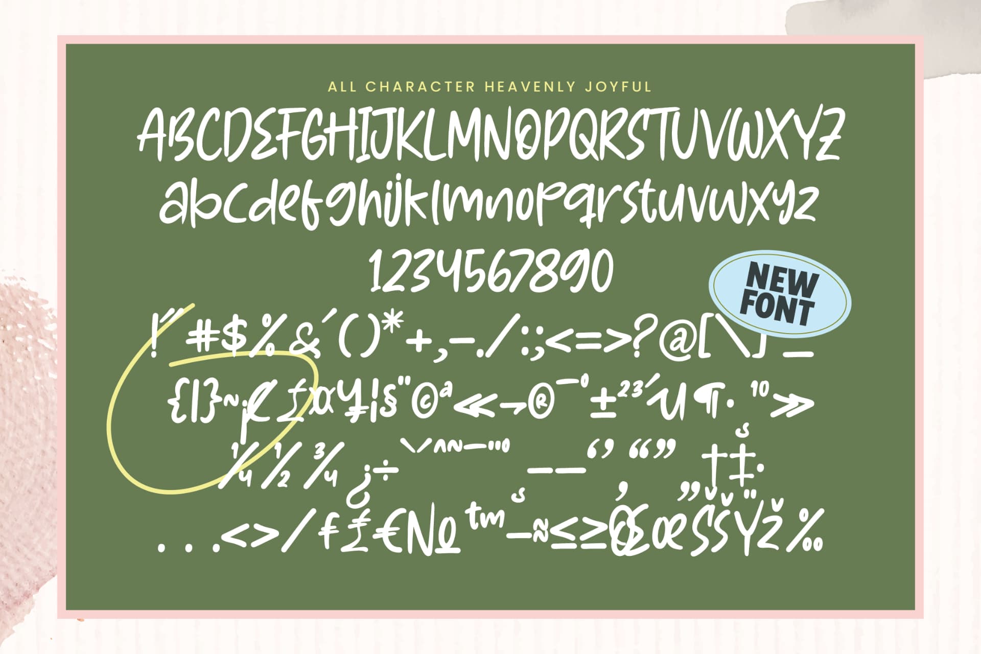 Preview 18 for Heavenly Joyful - Playful Kids Font