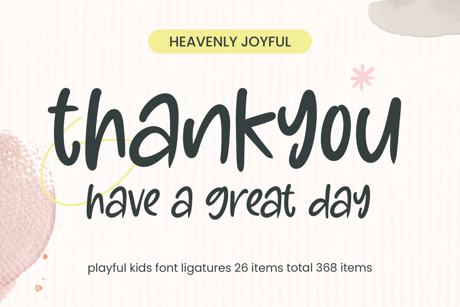 Preview 20 for Heavenly Joyful - Playful Kids Font