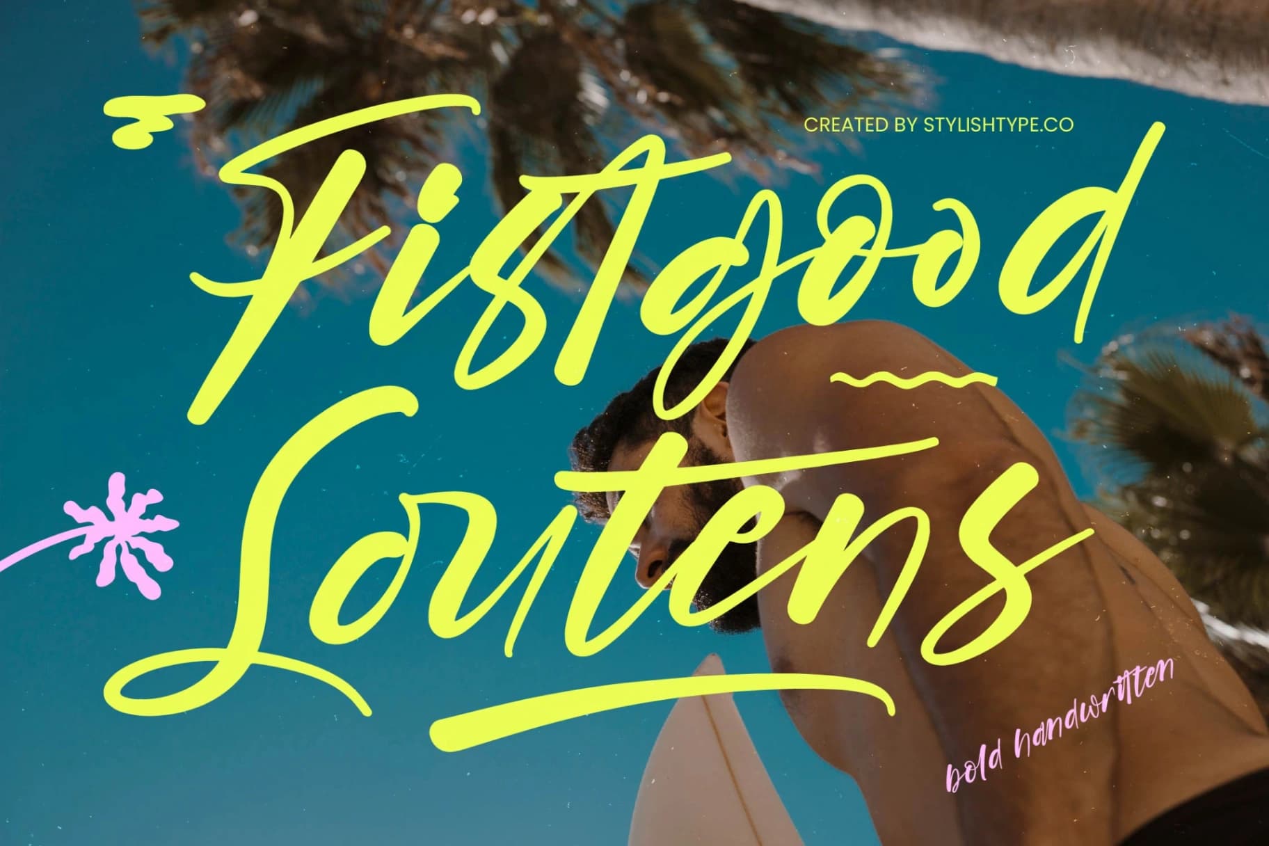 Preview of Fistgood Loutens - Bold Handwritten font
