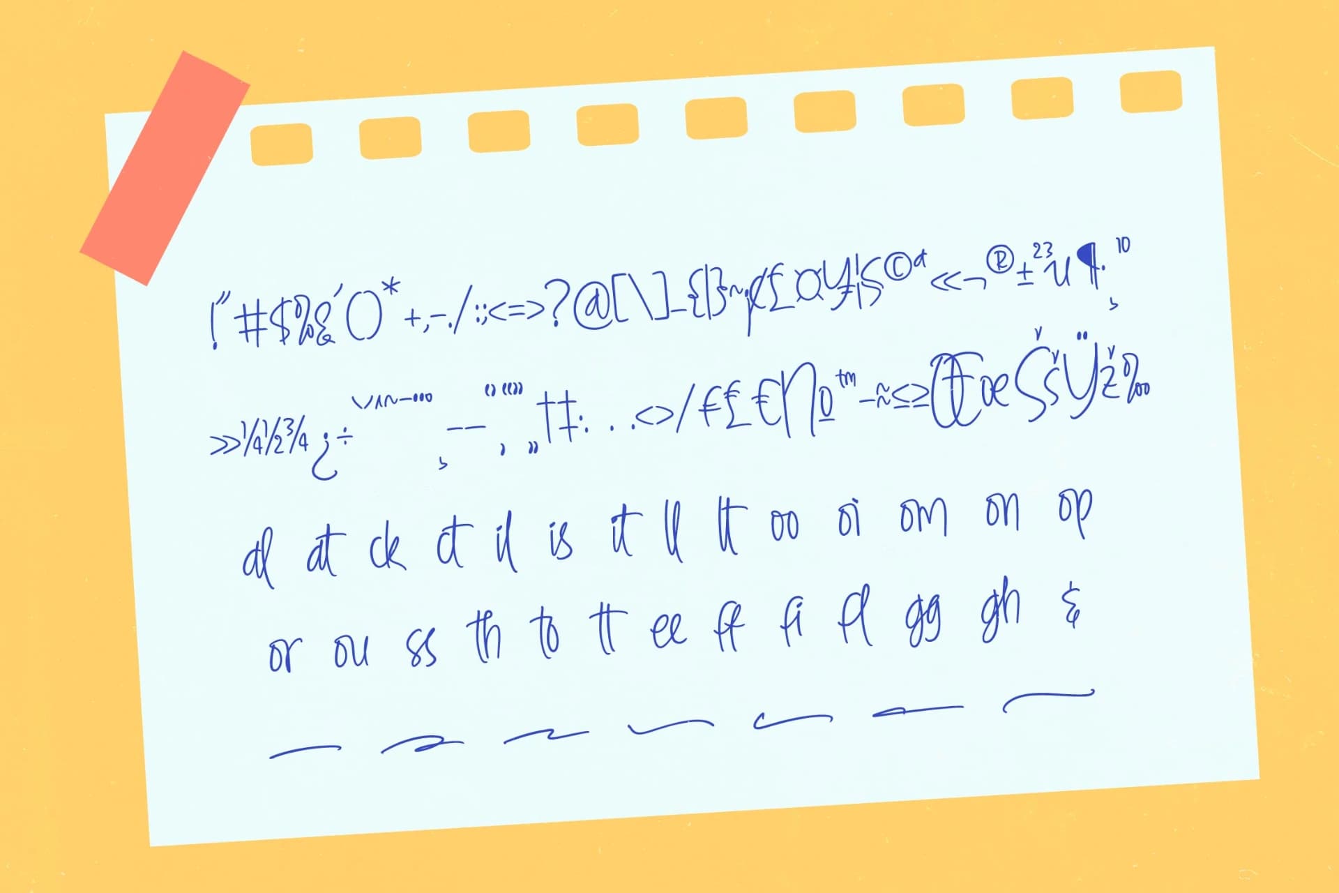 Preview 13 for Sanknotes - Sticky Notes Font