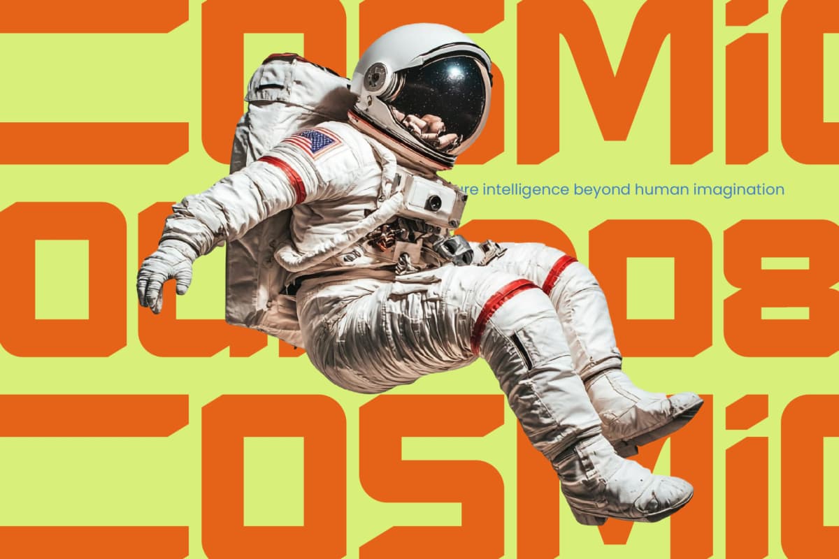 Preview 6 for Energy Space - Futuristic Display Typeface